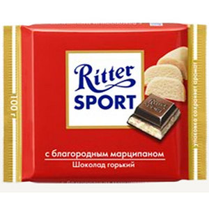 шоколад ritter sport marzipan