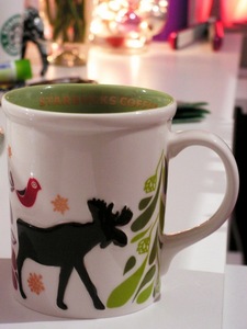 Christmas cup of Starbucks