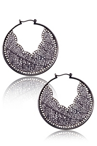 LK DESIGN Gray Gypsy Earrings