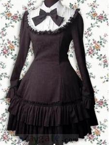 Long Sleeves Ruffle Lolita Dress
