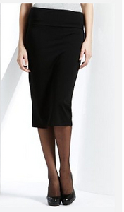 Cotton Rich Wide Waistband Jersey Skirt