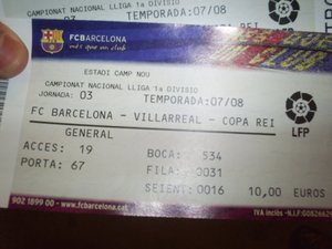 Билет на Camp Nou