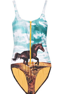 We Are Handsome   The Arabia horse-print swimsuit  $385