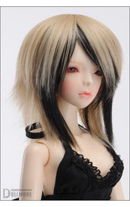 (8-9) Panta Middle Cut Wig (Blond+Black)