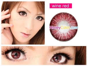 Линзы Super Pinky Wine Red