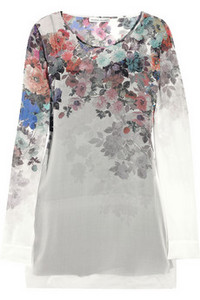 Jonathan Saunders   Curzon floral-print silk-georgette blouse  $860