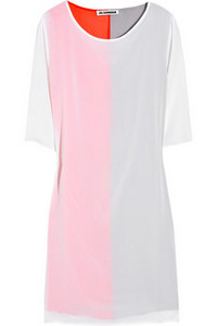 Jil Sander   Graceful double-layered silk-georgette dress  $1,675