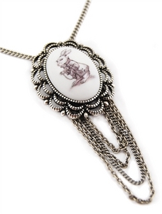 подвеска Alice in Wonderland White Rabbit Necklace by Disney Couture