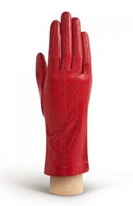 Красные кожаные перчатки