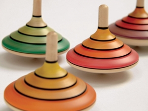 Wooden Spinning Top - Flamenco