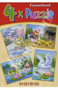 Puzzle-8*12*15*20. Гадкий утенок (4 в 1) (В-04027)