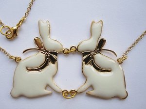 white rabbit necklace