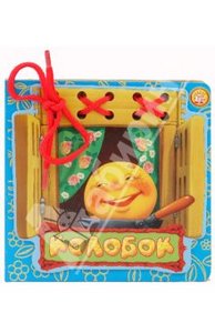 Книга "Сказки-шнуровки/Колобок"