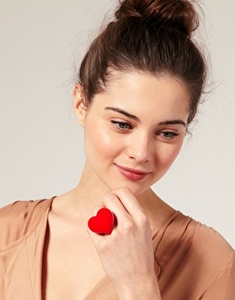 ASOS Oversized Heart Ring