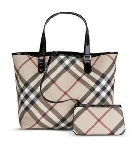 Burberry Medium Nova Check Tote Bag