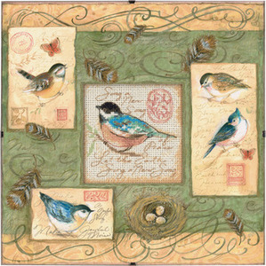 Birds and Swirls - Day Dreams Cross Stitch Kit  by Dimensions