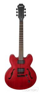 EPIPHONE DOT STUDIO WORN CHERRY BLACK HARDWARE