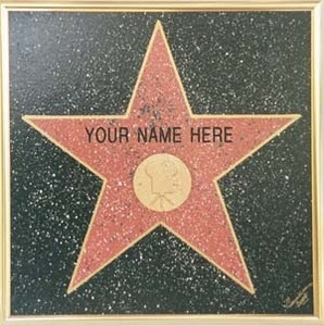 Иметь свою звезду на аллее славы  в Голливуде.