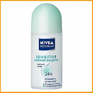 Дезодорант без запаха  Nivea Sensitive шариковый