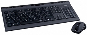 Клавиатура+мышь A4Tech GK(S)-770D, USB, 2.4G энергосбер набор