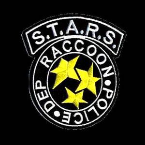 Нашивка на одежду Resident Evil S.T.A.R.S. Raccoon Police Dep Black 10см