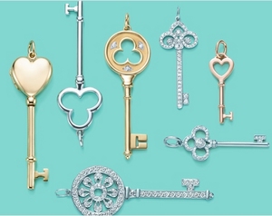 platinum tiffany key