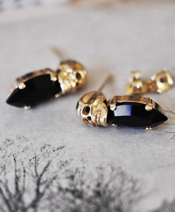 Gold Skull Earrings