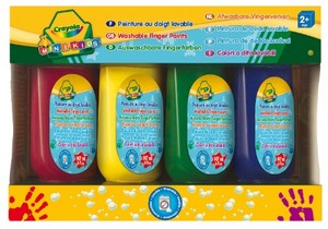 Пальчиковые краски Mini-Kids, 4 цвета