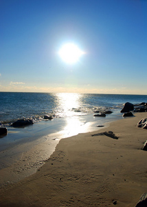 Cold day at the beach