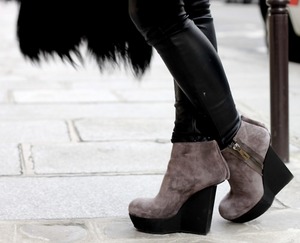 Wedge bootie