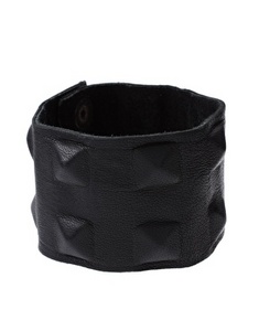 ASOS Leather Covered Stud Cuff