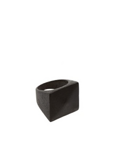ASOS Matt Black Dimension Ring