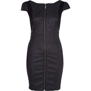 black panelled dress