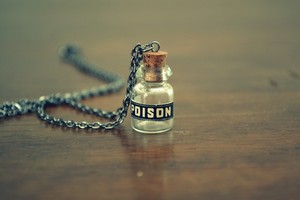 Little Bottle of Poison Skull and Crossbones Poison