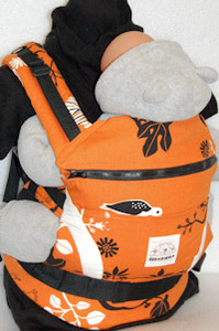 Рюкзак-слинг оранжевого цвета "Берложка"