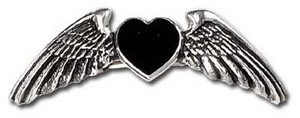 Заколка для волос "Coeur Noir"