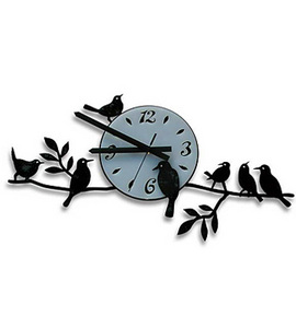 Часы "Птицы на ветвях"