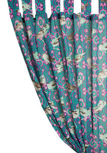 With Flying Colors Curtain in Turquoise | Mod Retro Vintage Decor Accessories | ModCloth.com