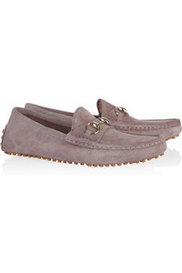 Замшевые мокасины Gucci