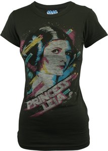 Star Wars Princess Leia Juniors Girly T-Shirt by Junk Food
