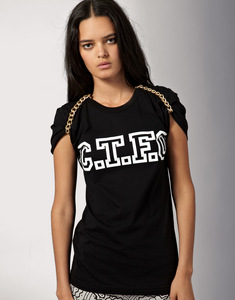 House of Holland | House of Holland Chill The F**ck Out Chain Tee at ASOS