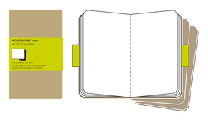 Moleskine - Set of 3 Plain Cahier Journal - Pocket