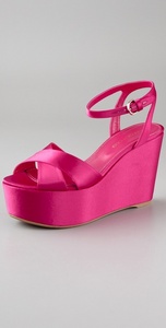 Sergio Rossi  Crisscross Wedge Sandals Style #:SERGI20080 $495.00