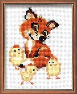 №414 "Лисенок с цыплятами"