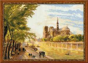 №1138 ""Собор Парижской Богоматери на острове Сите, вид с набережной Монтебелло" по мотивам картины М. Жирарда"