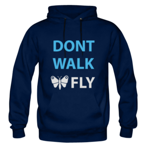 толстовка 'don't walk. fly'