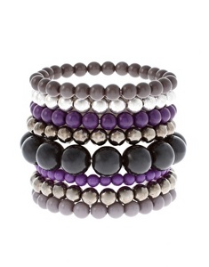 ASOS Versailles Multi Pack of Opaque Beaded Bracelets