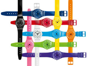 Swatch colour code watch