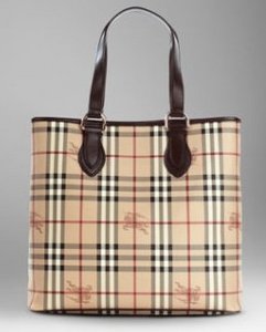 Large Haymarket Check Tote Bag