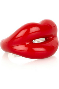 Solange Azagury-Partridge's red Hot Lips ring